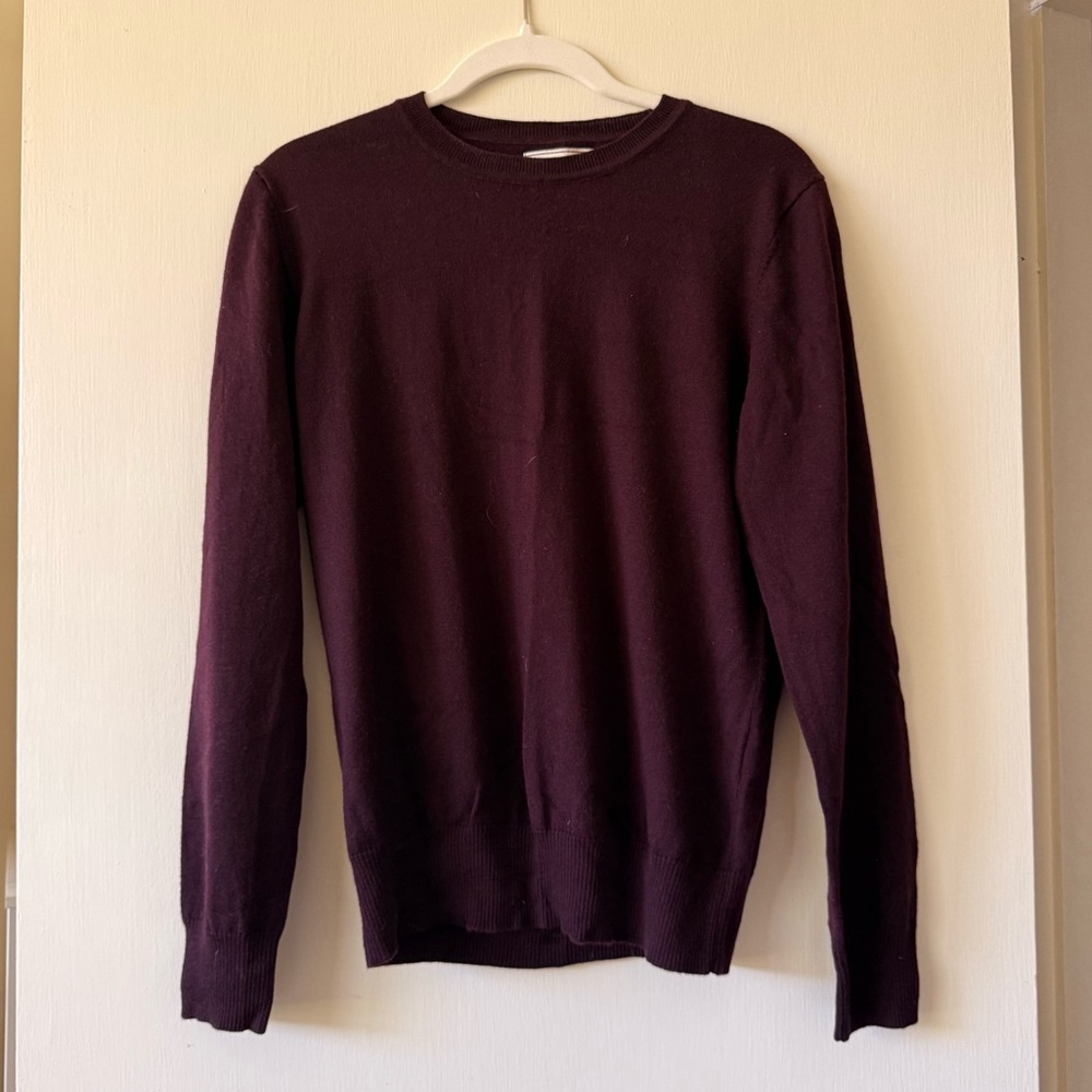 Frank & Oak Wool Sweater - Burgandy
